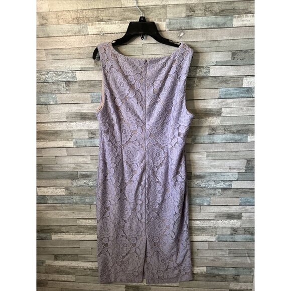 Women’s Ivanka Trump Dress Floral Lavender Purple Plus Size 16 - Picture 11 of 16